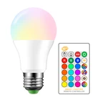 Lights Bulb 220v A60 E26 E27 B22 9 Watt RGBW Remote Control Spare Parts Price List Lights Raw Material Skd Led Bulb