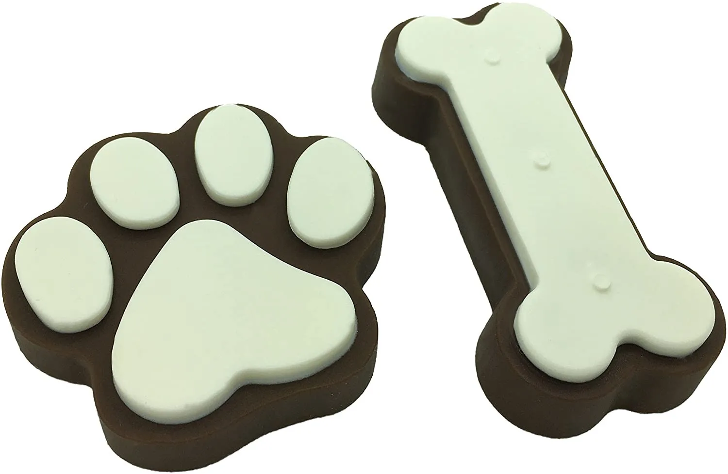 Dog Paw and Bone Silicone Molds,Non-Stick Food Grade Silicone Molds for Chocolate Cake molds Ice Cube,Customized