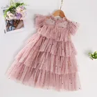 Baby Princess Baby Dresses Girl Princess Party Dress 2-8years Old Star Sequin Cake Tutu Dress