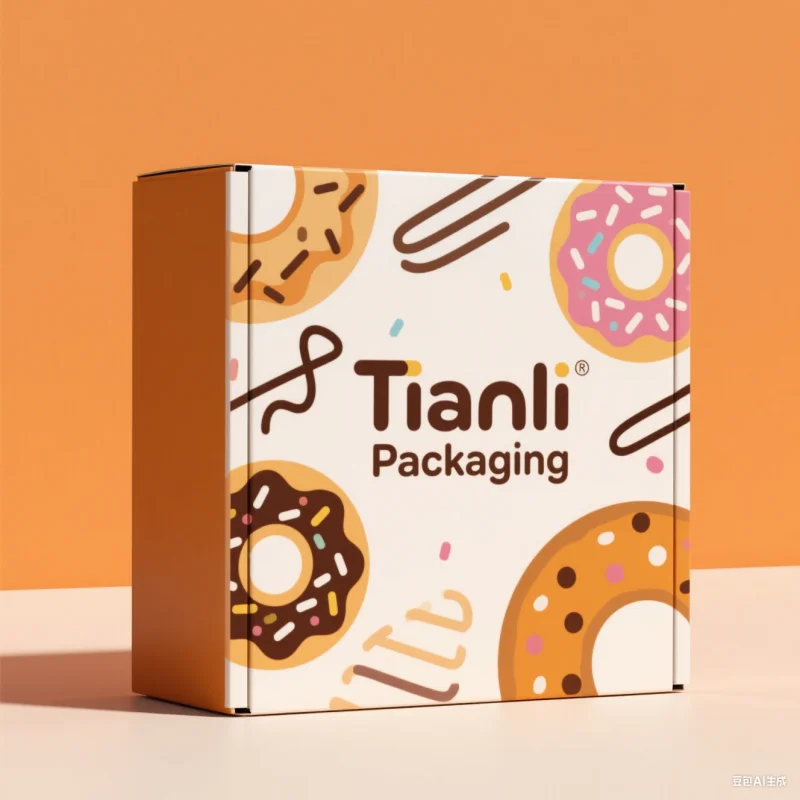 donut packaging box factory custom food paper packaging boxes for chocolate cake macaron pastries cookies biscuits takeaway box factory -5