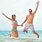 MLY Wholesale Custom Sublimation Printing Swimwear Quickly Dry Waterproof Boardshorts Beach Shorts For Men