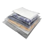 Plastic Zipper Bag Clothing Plastic Packaging Bags/White Custom Clothing Packaging Bag/Custom Zipper Clothing Bags