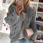 Cardigans Winter Sweater Women Winter Cable Heavy Gauge Thick Sweaters Chunky Cardigans For Women