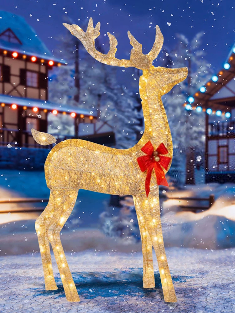 Christmas Lightup Deer Led Xmas Lighted Reindeer For Xmas Decoration