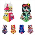 Pajamas New Arrival Cartoon 2 Piece Short Sleepwear Pajamas Cartoon Sets For Women