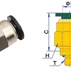 Mini Pc Fitting Pneumatic PC Mini Straight Push In To Connect 1 Touch Fitting Air Pneumatic Fitting