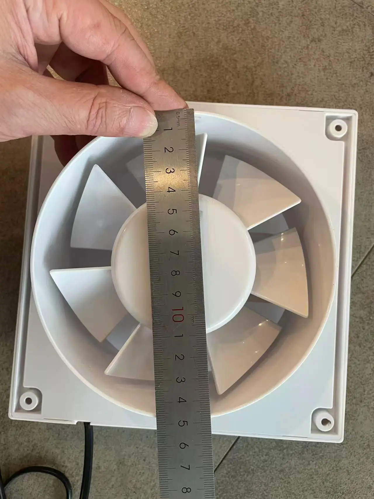 Ventilation Axial Flow Fan, Plastic, Wall - detail 4