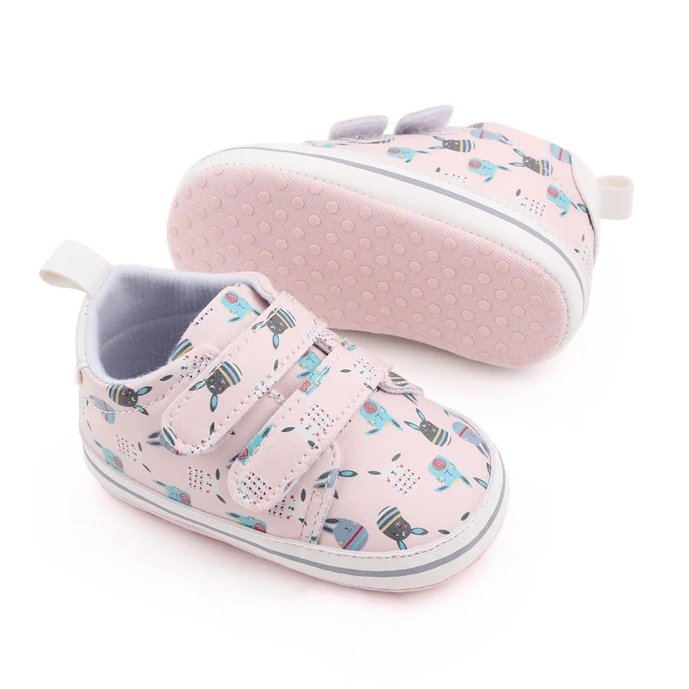 0-1 Year Old Baby Boys and Girls Light Color Cute Cartoon High Top Casual Soft Soled Toddler Shoes details