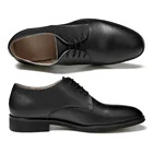 Shoes Genuine Leather Rubber Sole Black Cheap Mens Dress Shoes Men Military Shoes