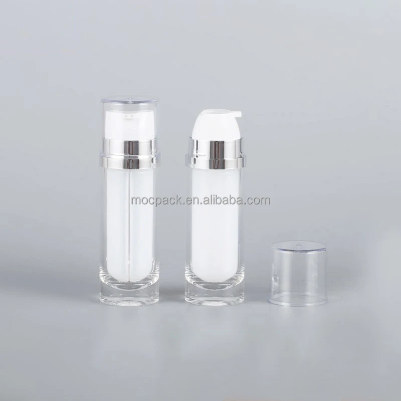 product hot sale 20ml 40ml 60ml dual chamber airless bottle eye cream and essence bottle-29