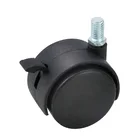 Ring Stem Ready To Ship Grip Ring Stem 1.5 Inch Swivel Caster Wheels With Brake For Furniture