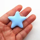 Beads Silicone Bead Soft No Toxic BPA Free 45mm Food Grade Star Silicone Beads