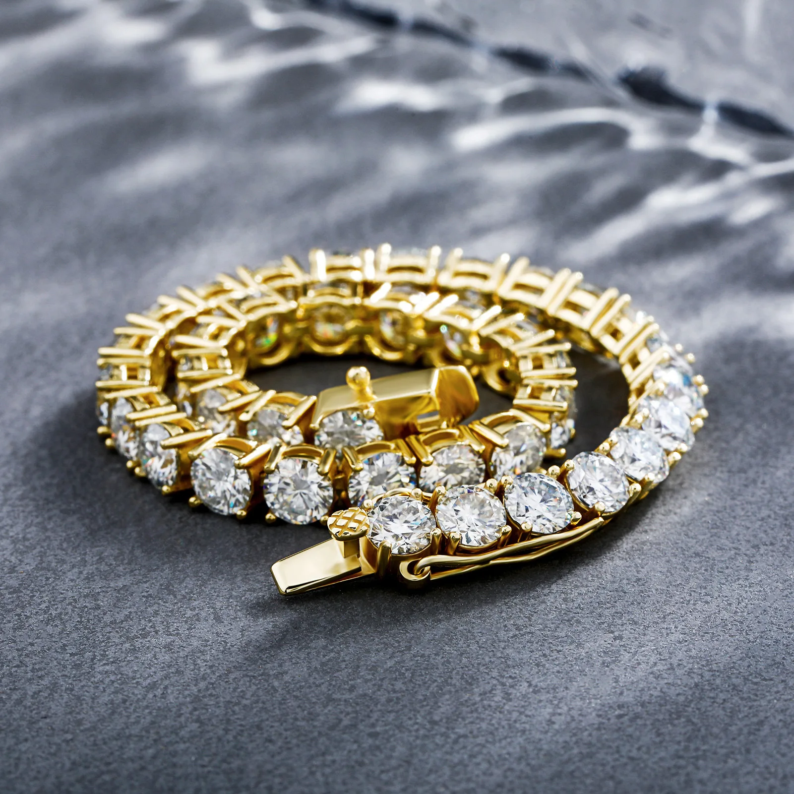 Pass Diamond Tester Moissanite Bracelet Men 3mm 4mm 5mm Moisssanite Tennis Chain Sterling Silver 925 Jewellery