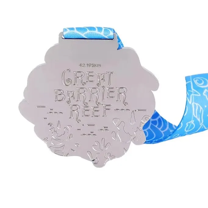 Wholesale Cheap Custom Design Your Own Zinc Alloy 3D Metal Award Marathon Running Sport Medal Ribbon details