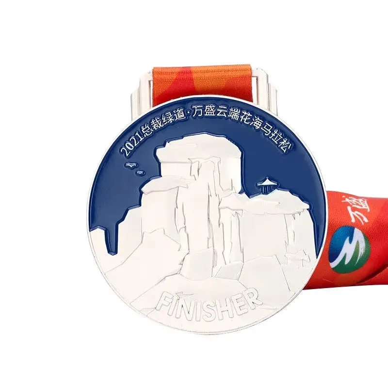 High Quality Custom 2D 3D Running Award Sport Metal Medals Custom Marathon Finisher Sports Medals details