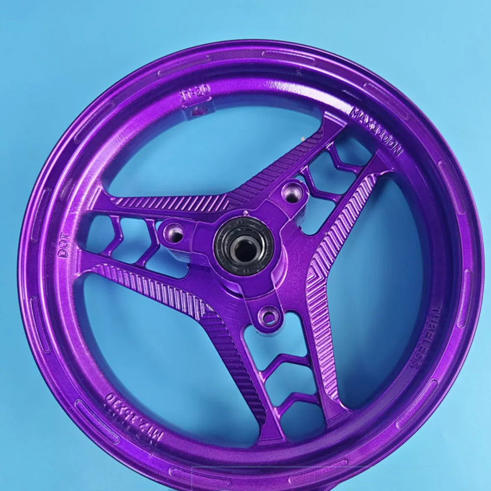 High-Durable Customized 10/12 Inch Modified Aluminum Alloy Motorcycle Wheels Black for Replacement 1 Year Warranty Factory Price