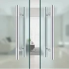 Handle Door Door Hot Sale H Stainless Steel Double Sided Commercial Pull And Push Handle For Main Glass Door
