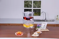 Plastic One Layers Liquid Dispenser  9L Capacity Juice Mike Dispenser With Removable Lid And Tag