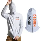 Custom High Quality Spring Fzip Up Hoodie No String Blank Full Face Zip Hoodie
