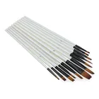 Artist Custom 6 Pieces Pens Acrylic Pinceles Arte Paint Brush Set Professional Artist With Brushes