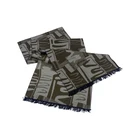 Vintage Silk Customized Men Neck Scarf Big Luxury Fringed Customized Neck City Brushed Vintage Silk Men'S Scarf