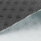Leather For Making Hot Sale Embroidery Quilted Diamond Stitching Laser Leather For Car Trunk Mats Making