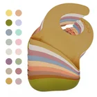 Bibs Baby Bib Blank Baby Bib 2021 New Arrivals Bibs Boy Designer Korean Silicone Wholesale Blank Baby Bib Set