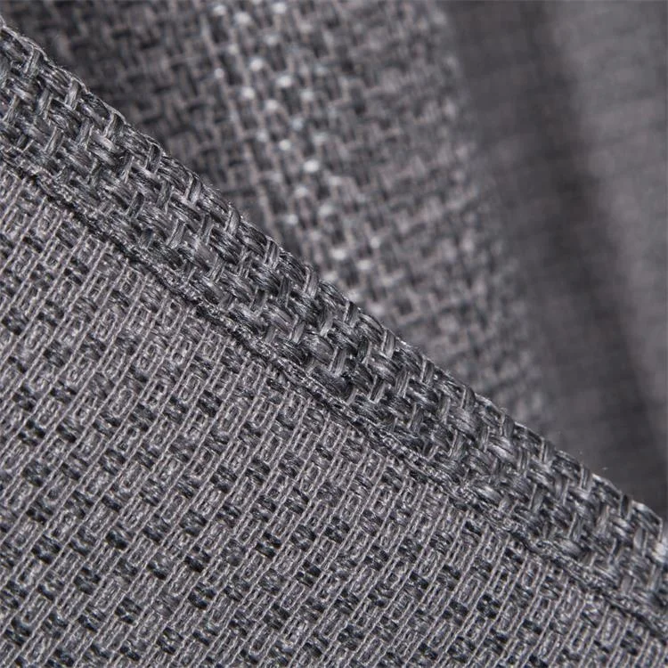 Amazon hot selling wholesale textured gray curtains with low Shading Rate