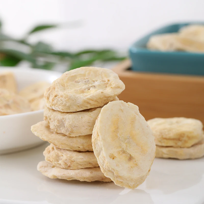 Wholesale Price Freeze Dried Banana Slice Snacks Vacuum Freeze Dried Banana Chips supplier