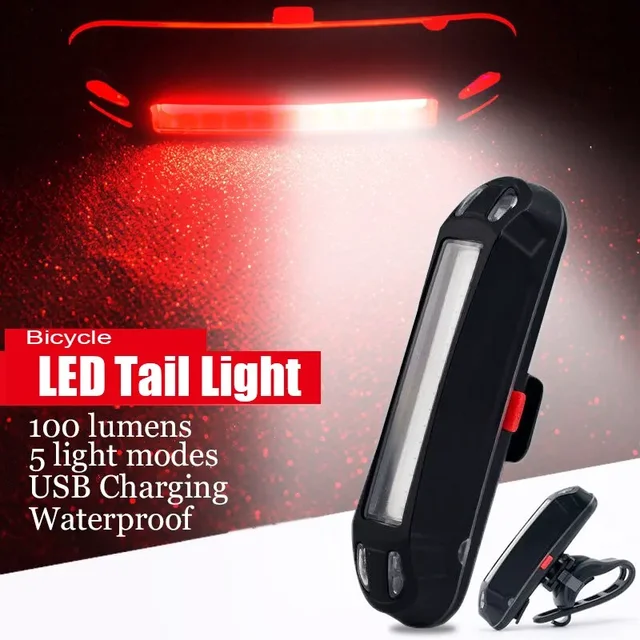 Howlighitng Bicycle Warning Lights Rear Bike Light Taillight Safety Warning USB Rechargeable Comet LED Bicycle Tail Light