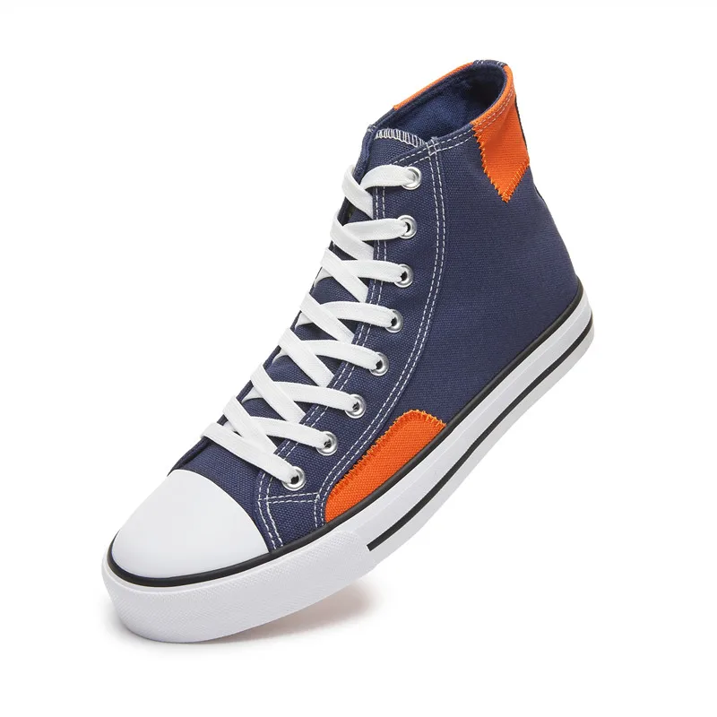 Fashion canvas sneakers vulcanized sole casual shoes classic printed style popular canvas shoes can be customized