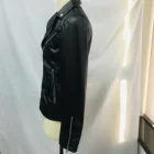 Leather Jacket Women's Short Black Leather Jacket