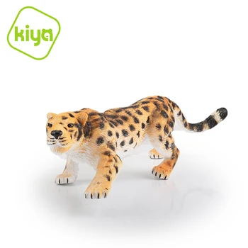 Kiya Solid PVC Emulational XL leopard small jungle animal toys kids animales toy realistic farm animals model