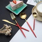 Cutlery Kitchen Utensils Luxury Wedding Outdoor Cutlery Set 304 Stainless Steel Knife Fork Spoon