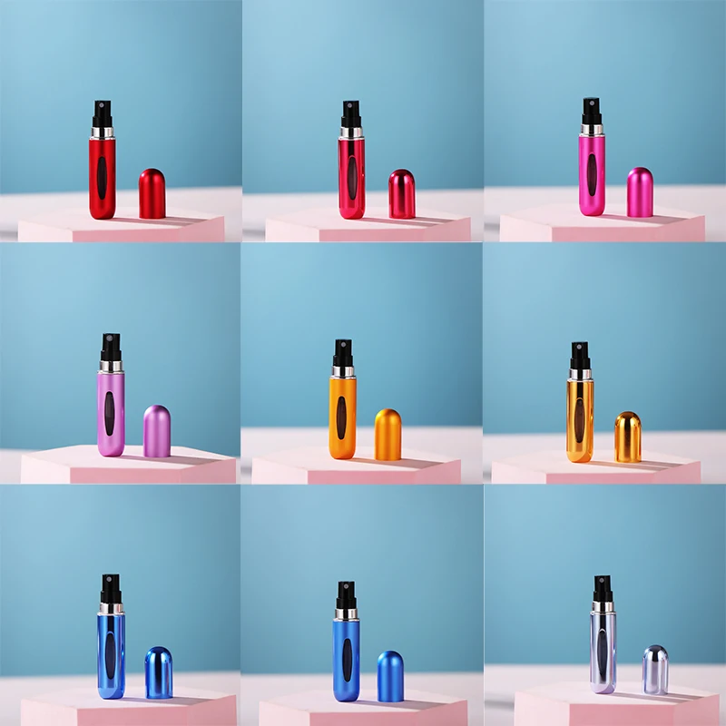 Manufacturers Spot Mini 5ml Refillable Perfume Bottle Perfume Aluminum Bottle Spray Bottle