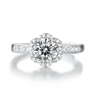 Silver Rings Ringssilverrings HMOIS Unique Jewelry 925 Silver Moissanite Crystal Rings Female Rings For Wedding Party