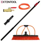 Extenclean Telescopic Water Fed Pole For Solar Panels Rotating Brush With 20FT Aluminum Extension Pole