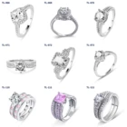 Wedding Rings New Fashion Jewelry 2021 925 Sterling Silver Custom Wedding Rings CZ