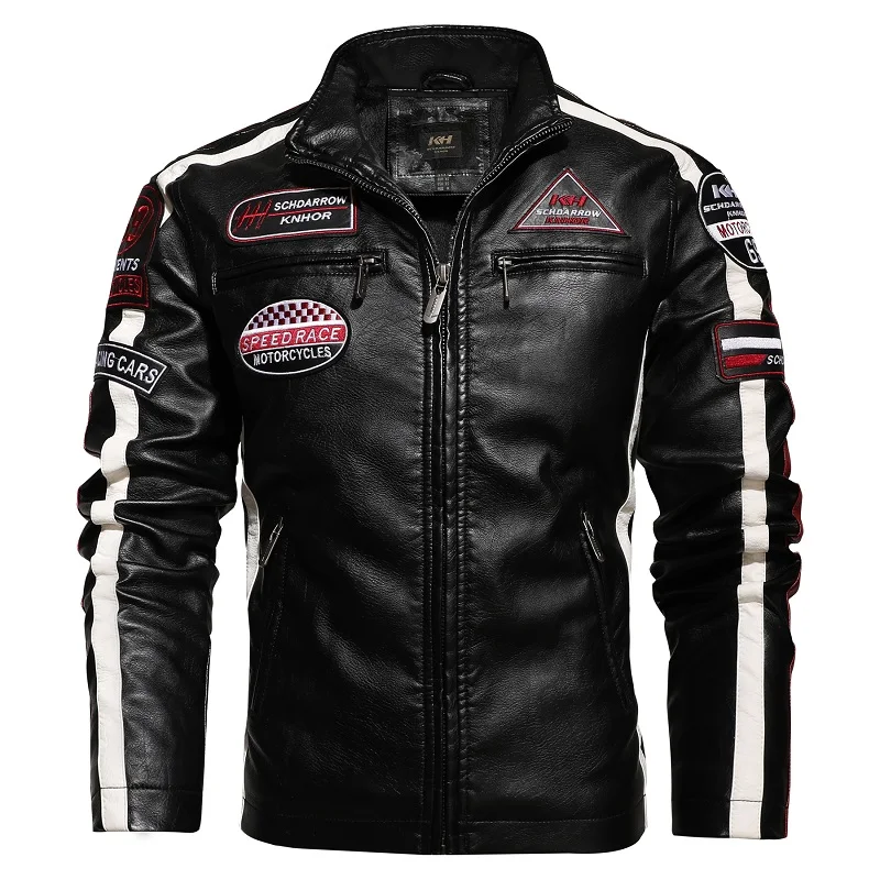 Ducati Harley Stylish Motorcycle Wear Fashion Real Black Leather Jacket For Men 