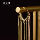 Earrings Earrings Womens Drop Earrings 2021 Women New Arrival Tassel Drop 14k Gold Plated Long Earrings