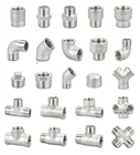 304 Stainless Steel Pipe Fitting304 Threaded3/8" 1/2" 3/4" 11/4" 1" 11/2" 2" 2-1/2" 3" 4" NPT