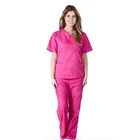 Work China Wholesale Hospital Nurse V-Neck Scrub Workers Work Wear Uniform Clothing