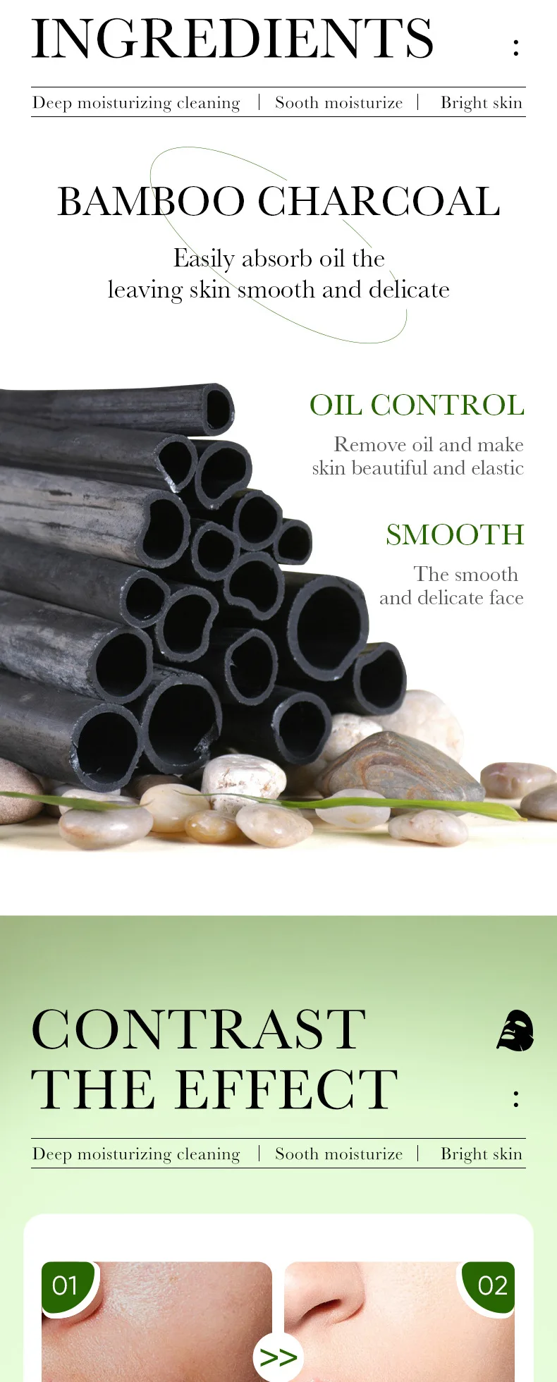 Nourishing Facial Sheet Mask Set Vitamin C Skincare for Face Collagen Charcoal Whitening Mask