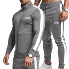 Track 100% Cotton Wholesale 2 Piece Jogger Pants And Wear Set Plain Gym Track Suit 100% Cotton Custom Mens Tracksuit