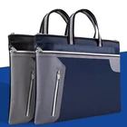 Handbag Multi-layer Patchwork Canvas Business Meeting Handbag Custom LOGO Waterproof 3 Layer Zippered Bag