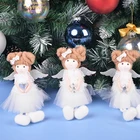 Wings Tree Hanging Decoration Christmas Fly Angel Xmas Tree Hanging Decorations Pretty Girl Dolls Cute Toys Wings Angel