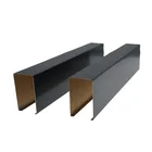 False Strip Ceiling Shape Restaurant Decorative Metal Baffle Ceiling System False Ceiling Designs