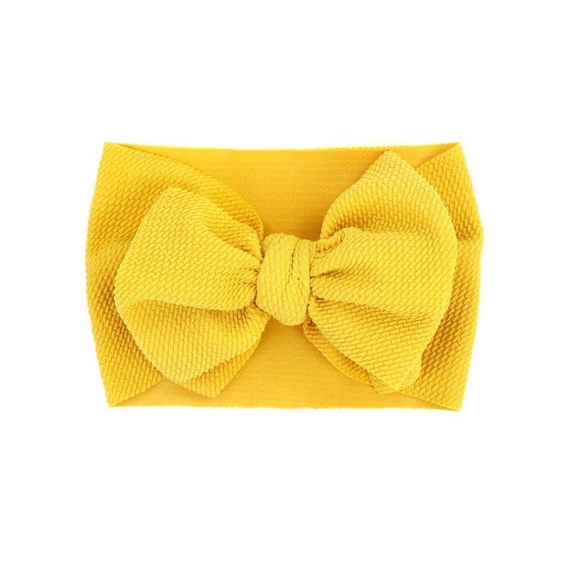 Custom Design Simple And Fresh Baby Hair Band Big Bowknot Girl Hair Band For Children