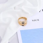 Gold Titanium Wedding Factory Custom Rose Gold Plated Stainless Steel Titanium Wedding Jewelry Made Ring