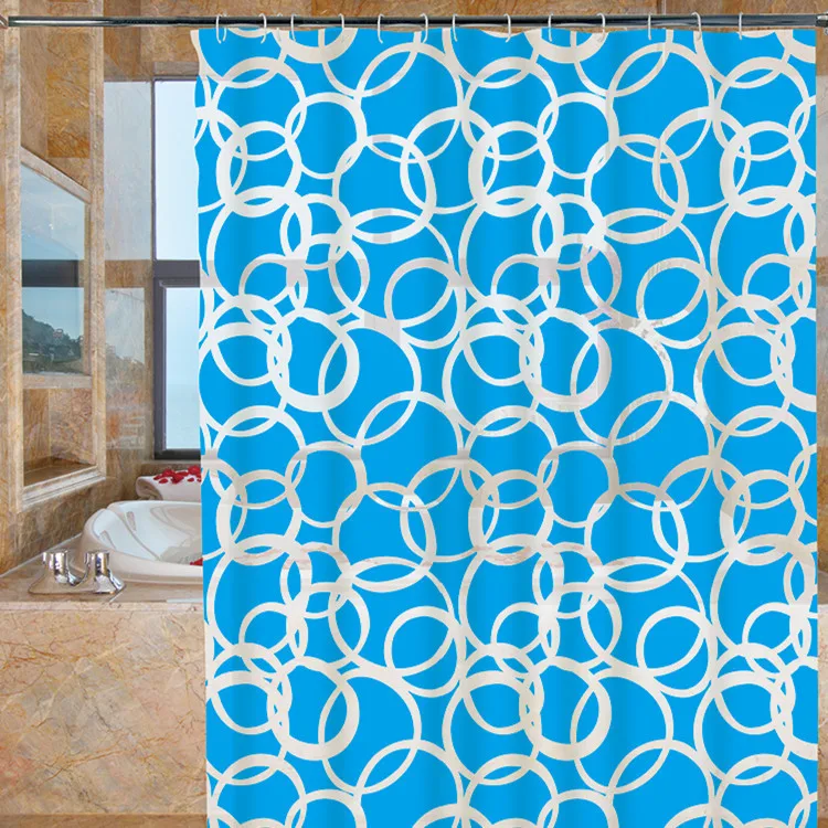 Shower Curtain Retro Coffee House Design Waterproof Fabric 72 inch 12 Hooks 